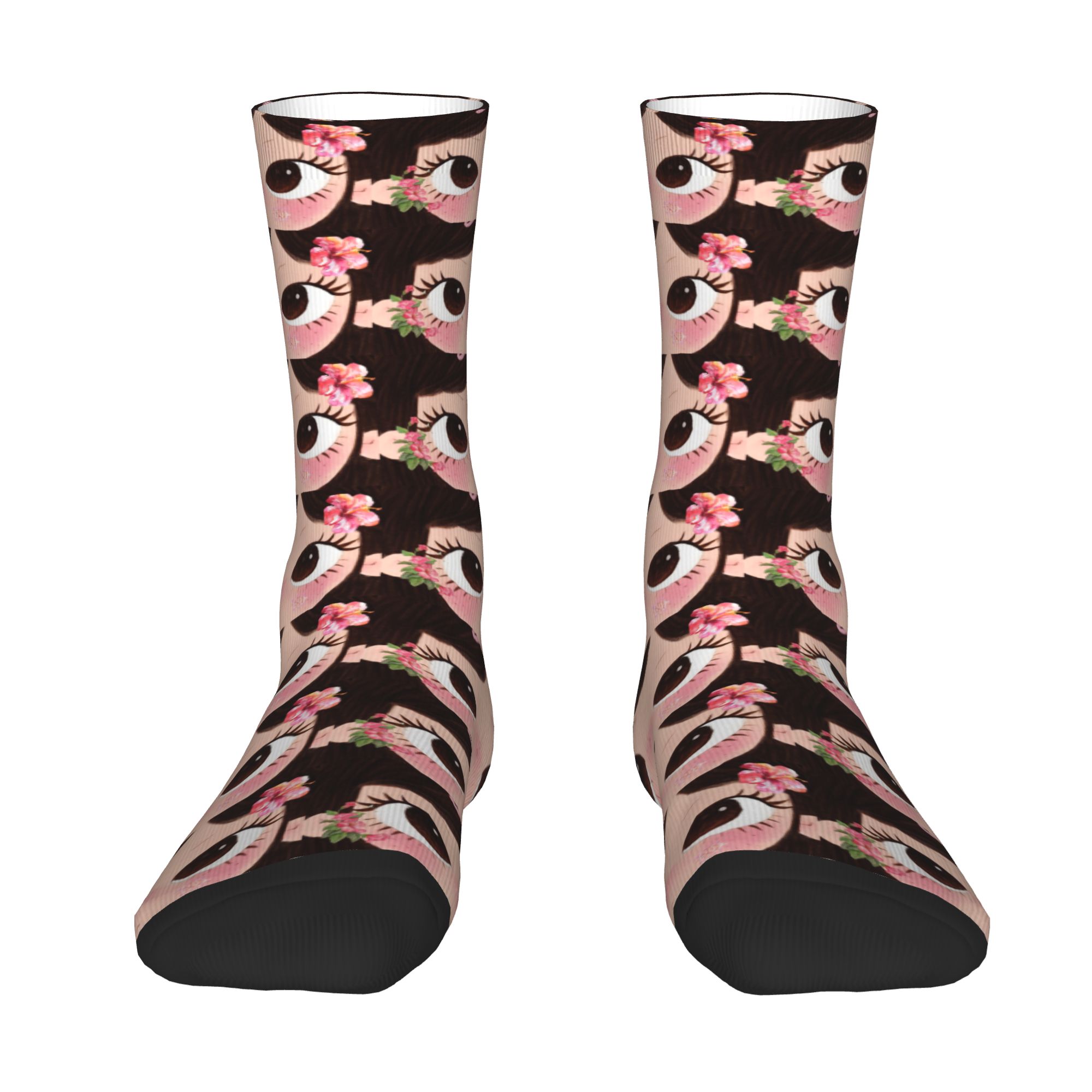 Dress Sock Men - Custom Big Eyes Girl Comic Men