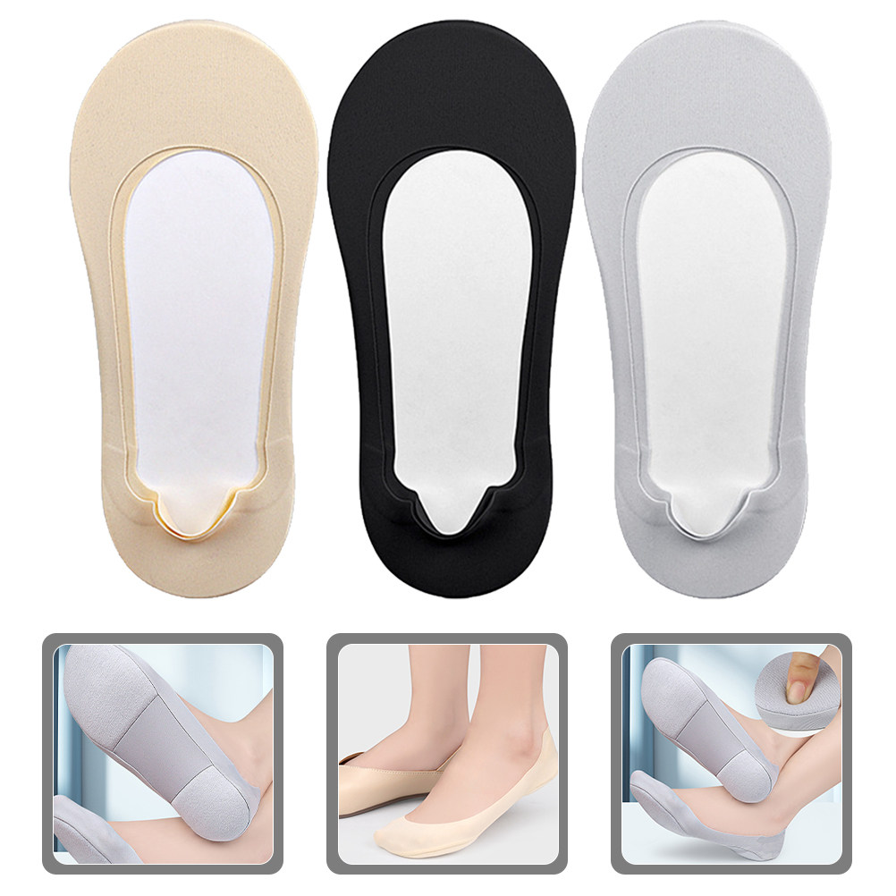 Invisibility Sock Loafer - 3Pairs Low Cut Invisible Socks for