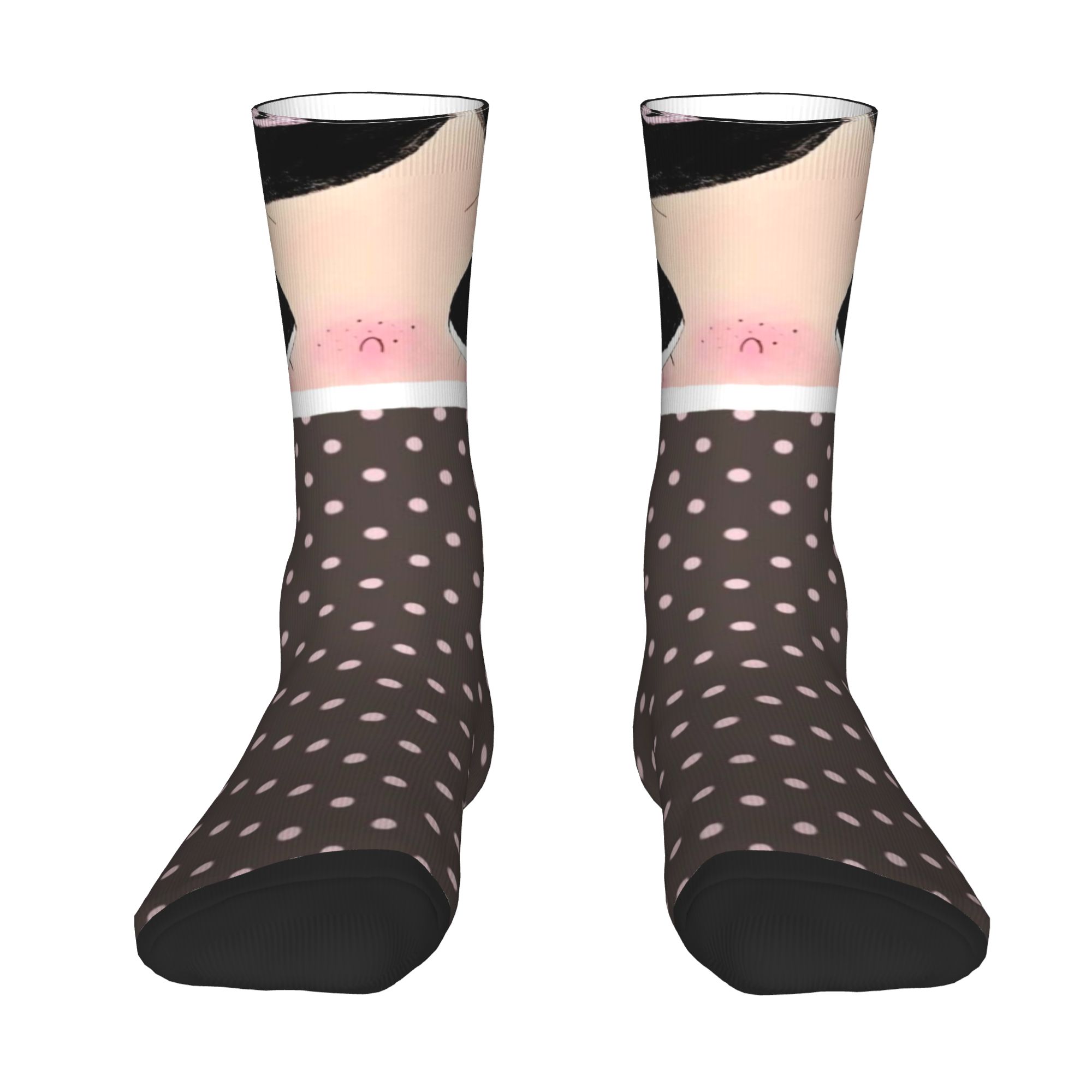 Dress Sock Men - Custom Big Eyes Girl Comic Men