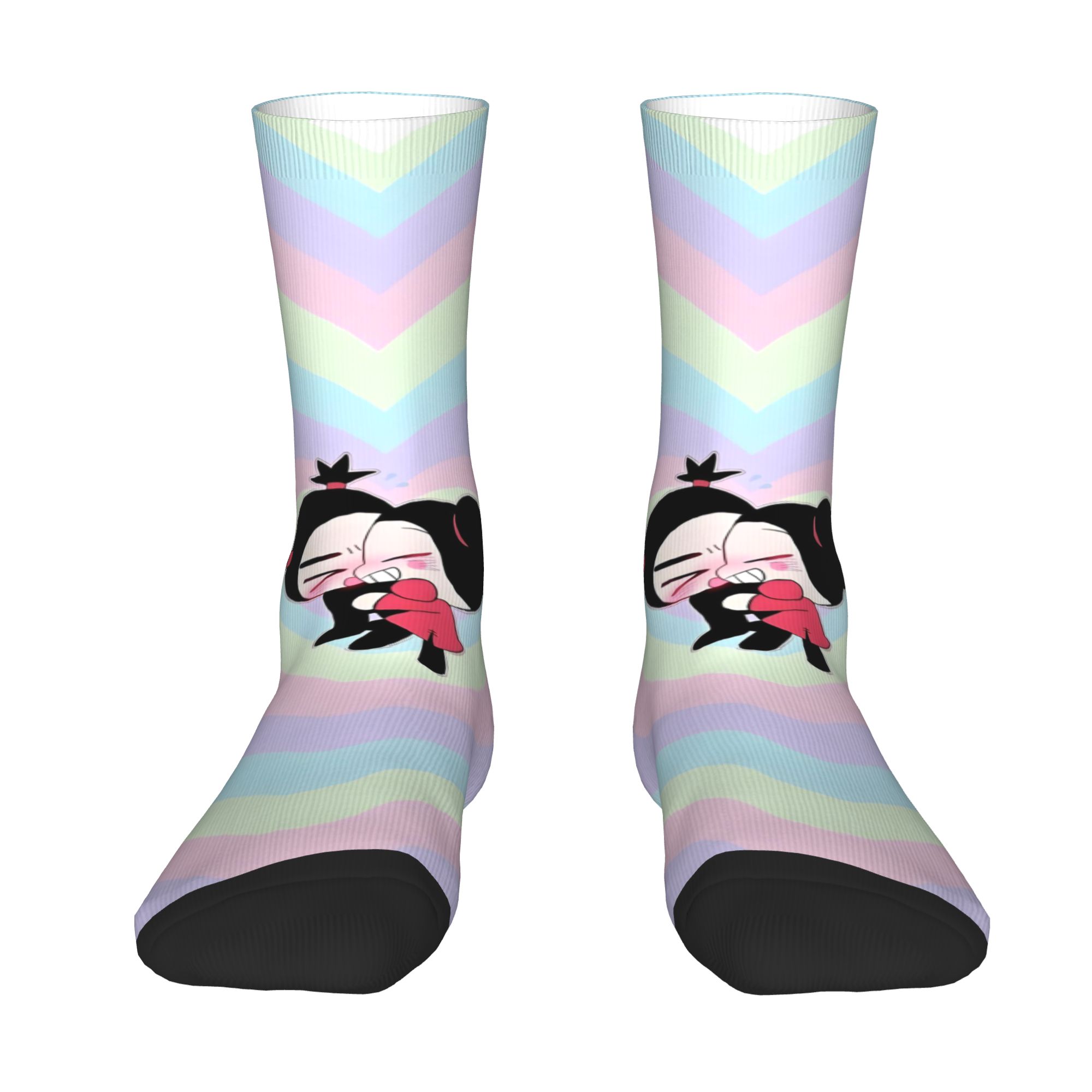 Dress Sock Men - Custom Cute Cartoon P-Pucca Film Mens
