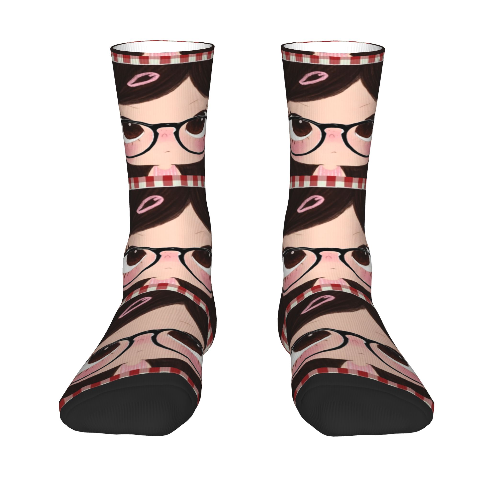 Dress Sock Men - Custom Big Eyes Girl Comic Dress