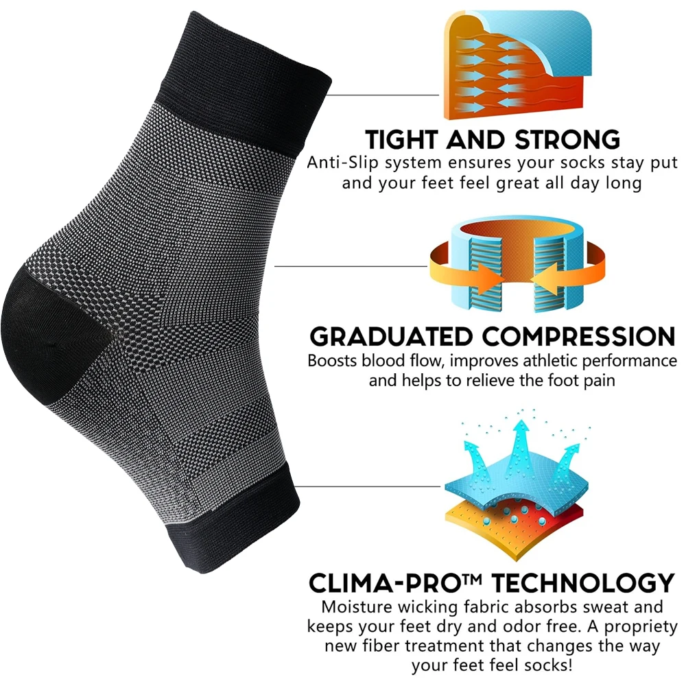 1Pair Open Toe Compression Soc - Ankle Brace Sock review and price