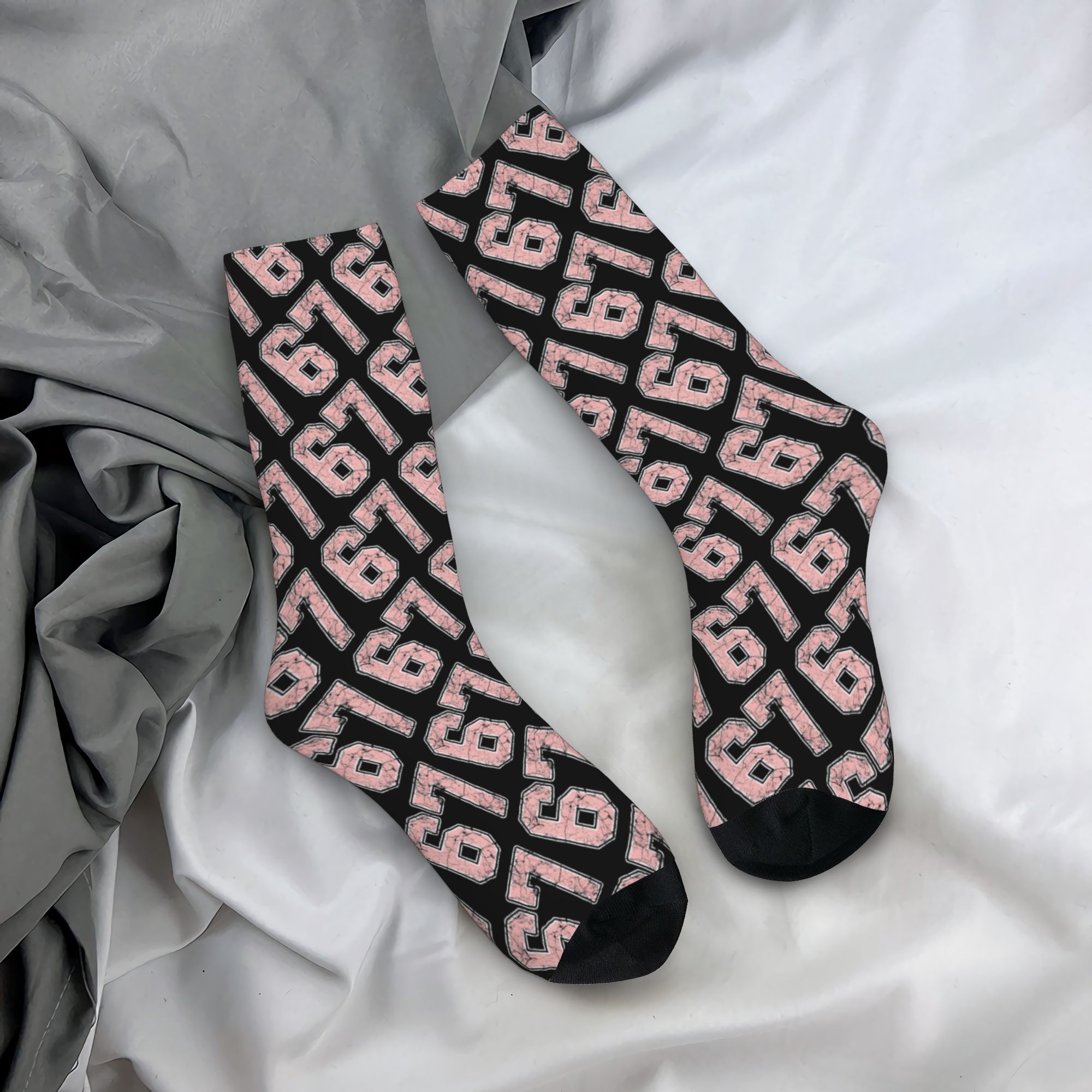 Custom Funny Sixty Seven  Dres - Dress Sock Men review and price