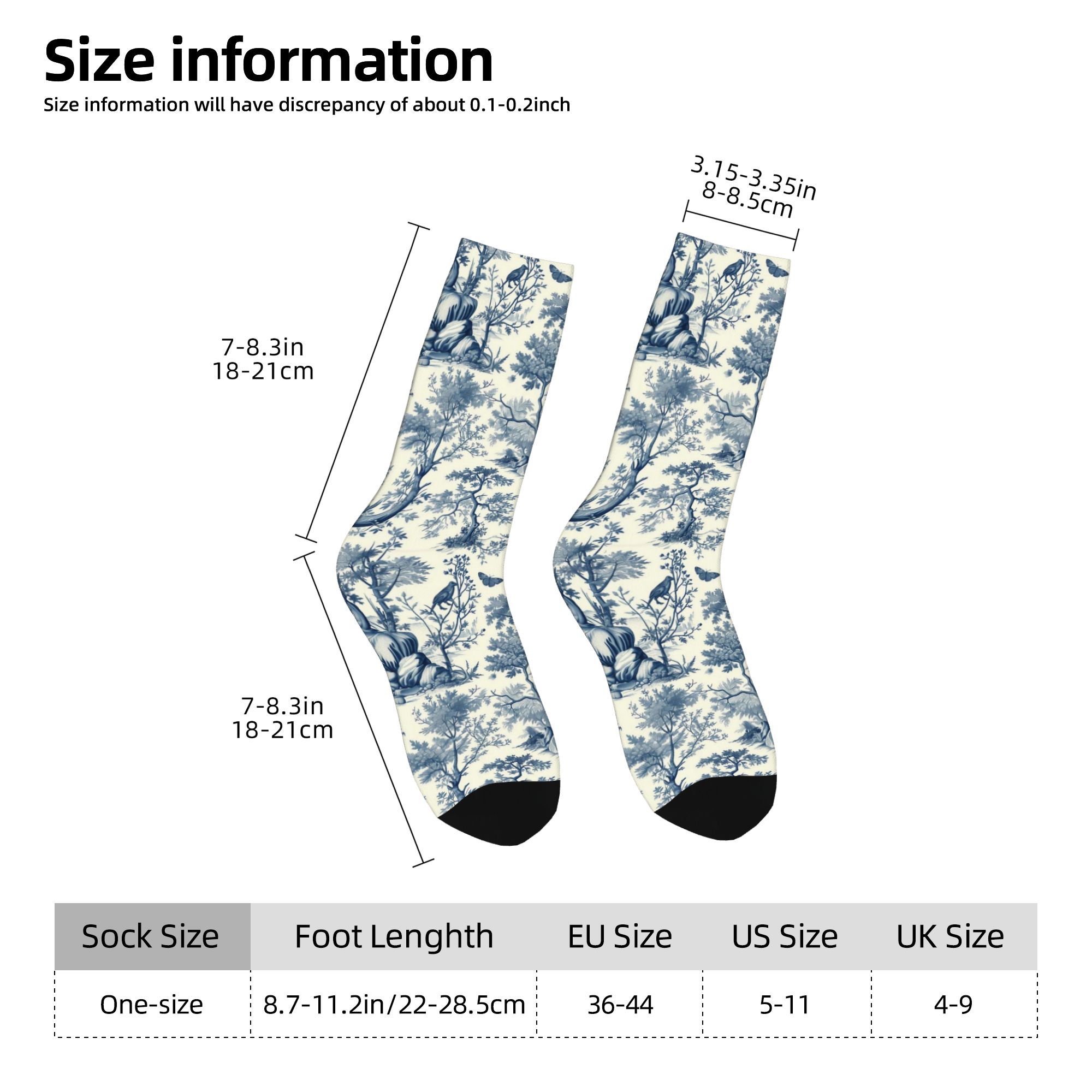 Custom Toile De Jouy  Blue Ink - Dress Sock Men review and price