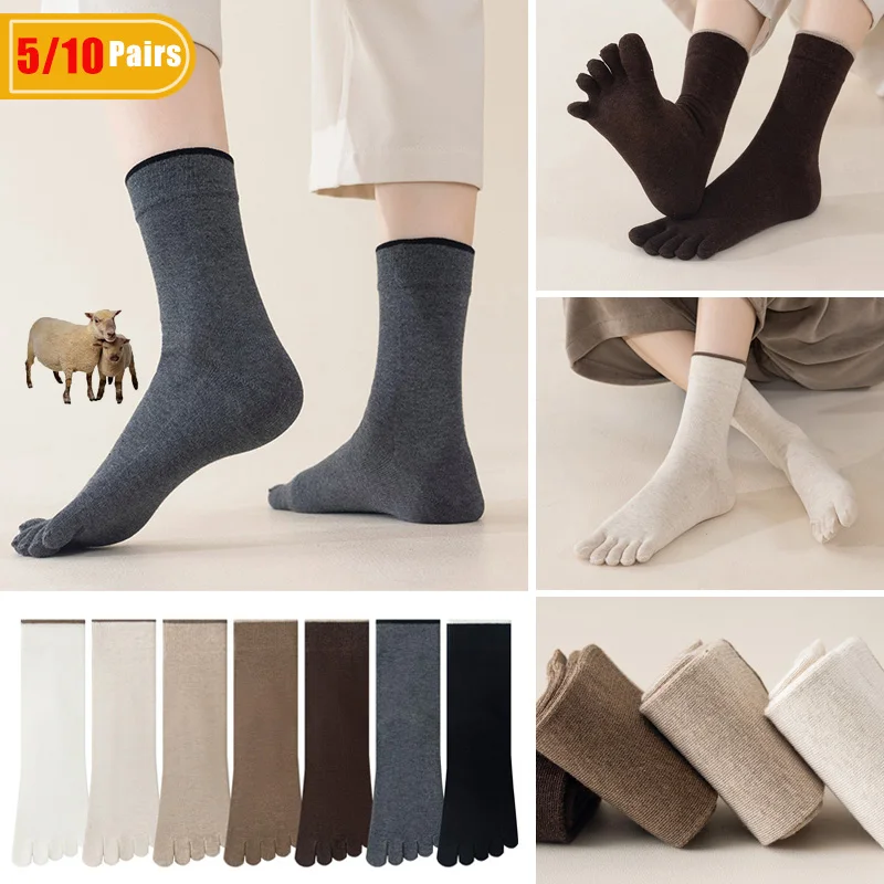 5/10 Pairs Men's Wool Toe Sock - Thermal Sock Winter review and price
