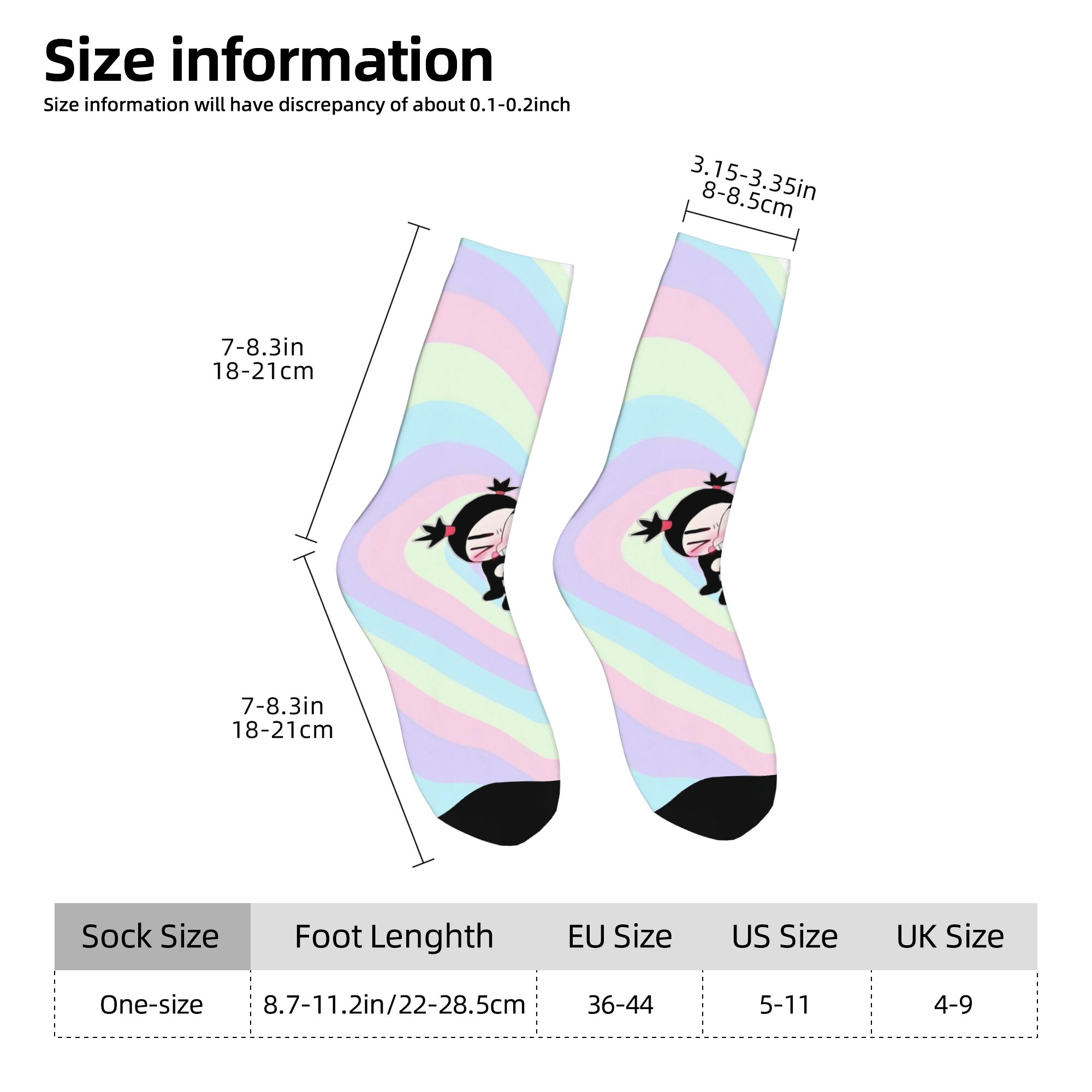 Custom Cute Cartoon P-Pucca Fi - Dress Sock Men review and price