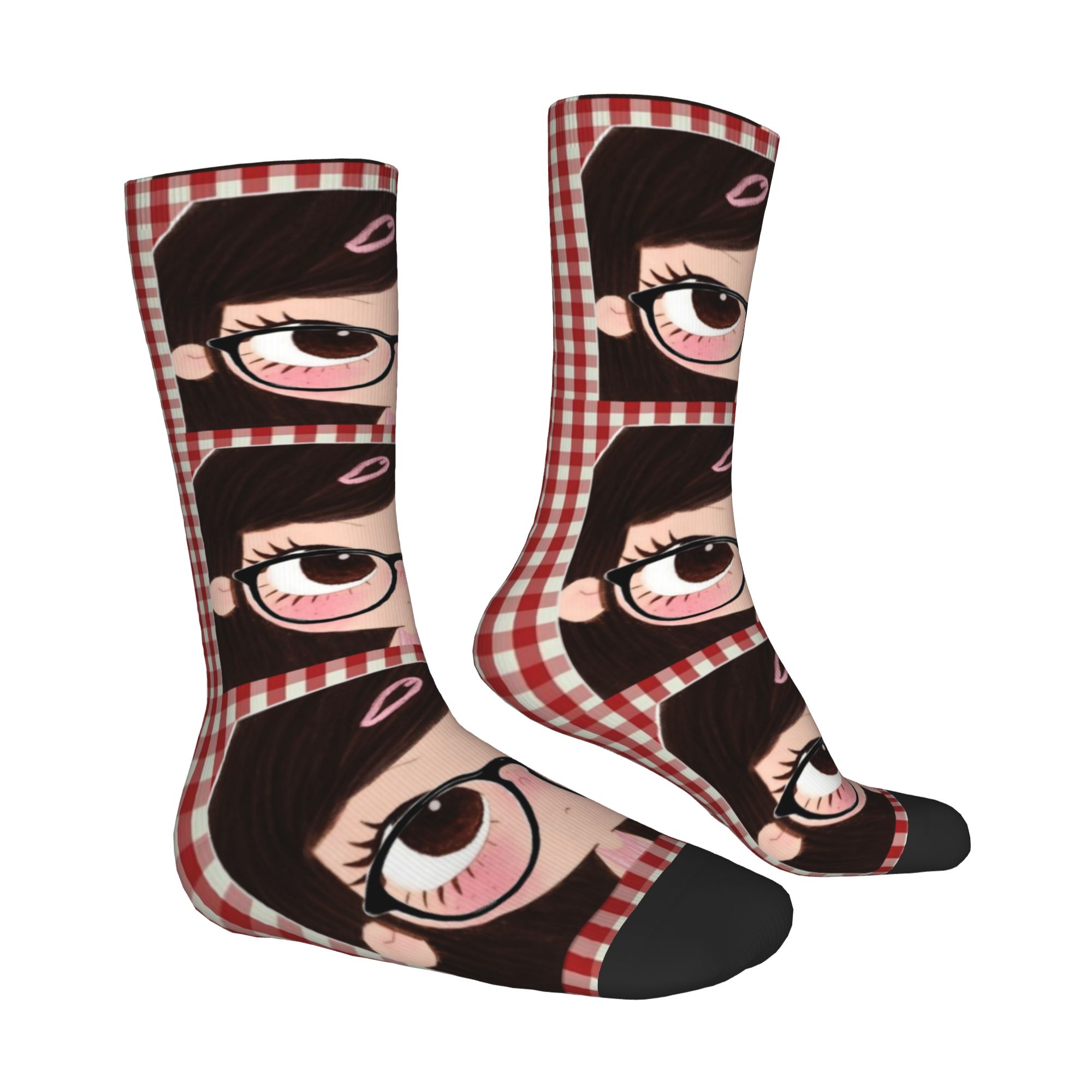 Custom Big Eyes Girl Comic Dre - Dress Sock Men review and price